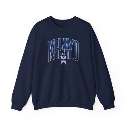 Aaron Khayo Curved Combo Colored Crewneck Sweatshirt