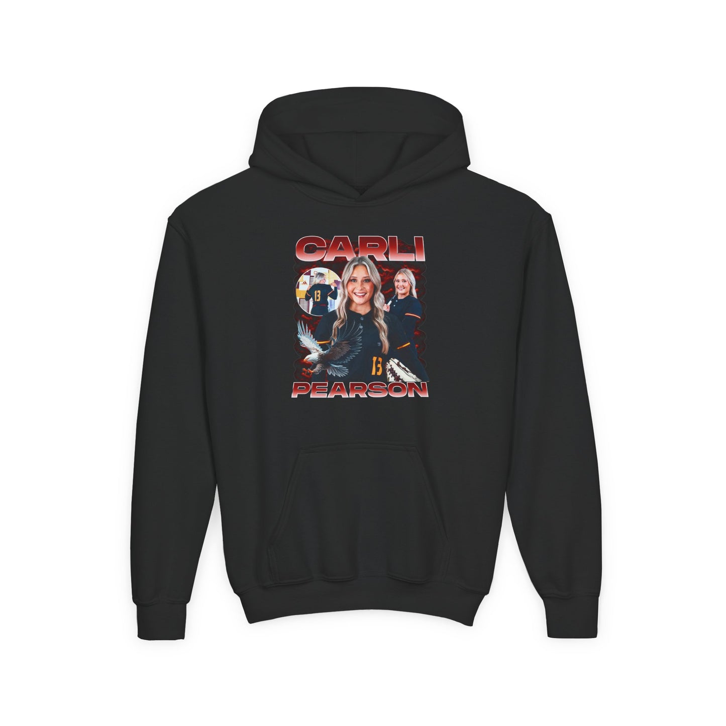 Carli Pearson Single Color Combo Kids Hoodie