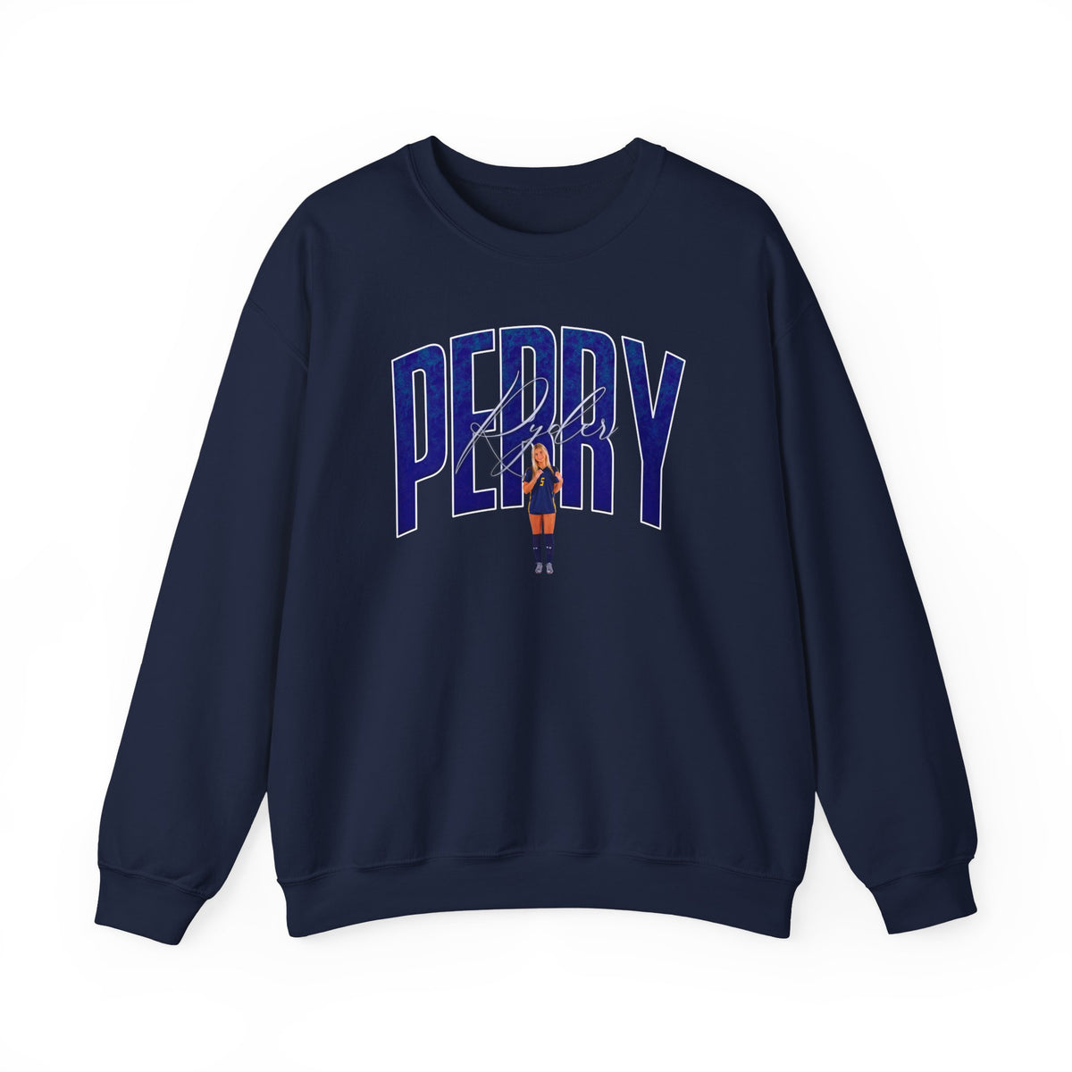 Ryder Perry Curved Combo Colored Crewneck Sweatshirt
