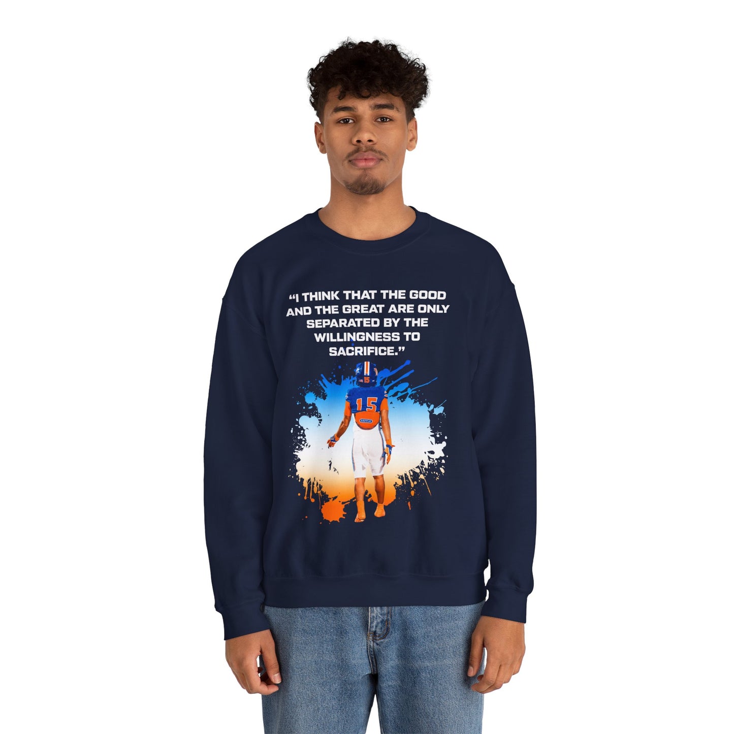 Xzavier Wright Featured Quote Crewneck Sweatshirt