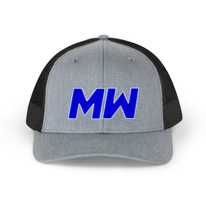 Malik White Logo Trucker Hat