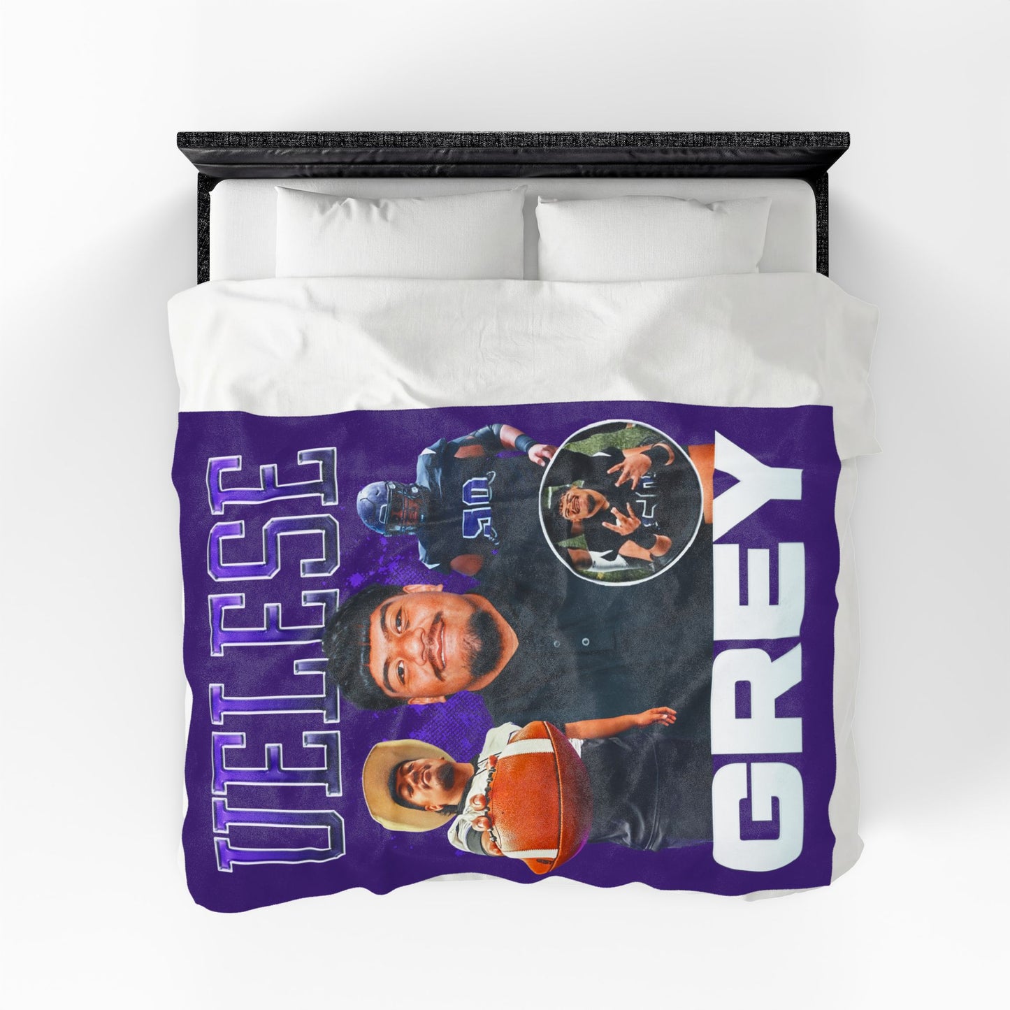 Uelese Grey 60"-80" Plush Blanket
