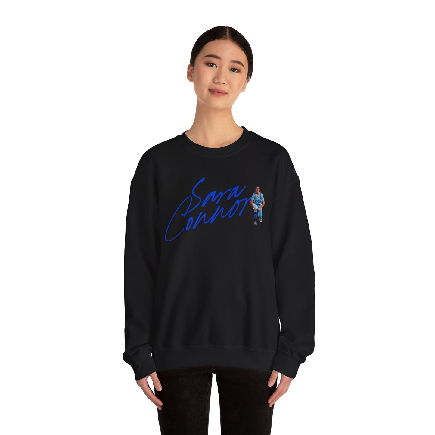 Sara Connor Cursive Crewneck Sweatshirt