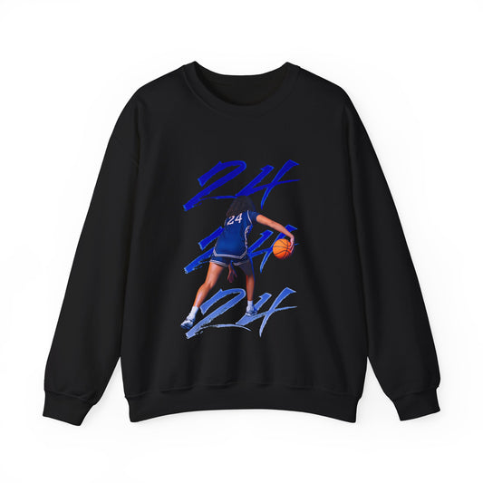 Kadynce Couture Number Scribble Crewneck Sweatshirt