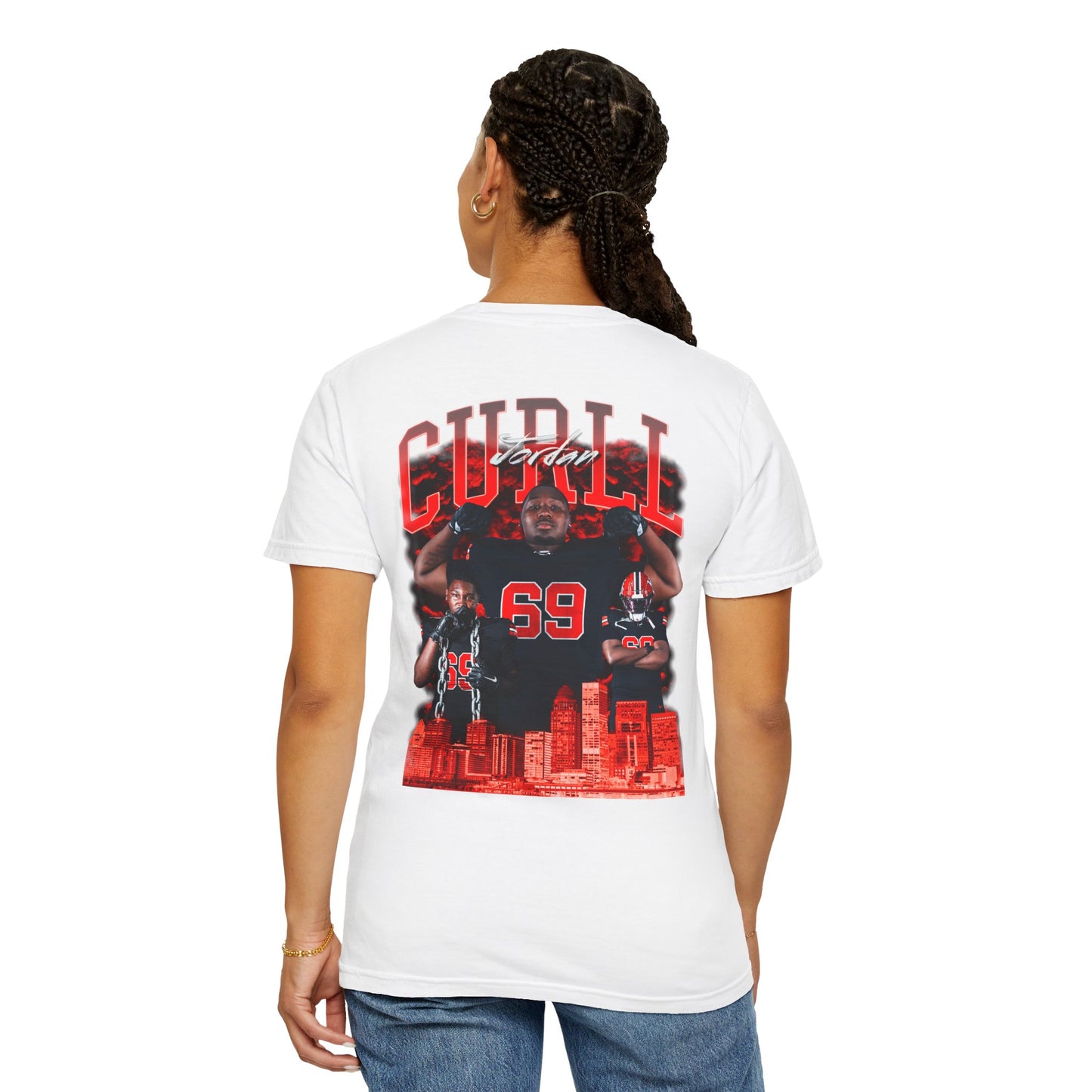 Jordan Curll Logo Front & Back Premium Tee