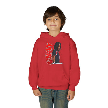 Amina Gray Kids Hoodie