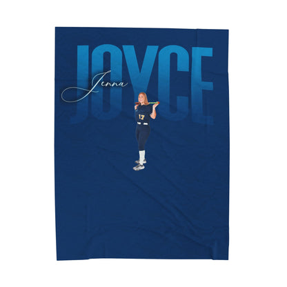 Jenna Joyce Big Last Name 60"-80" Plush Blanket