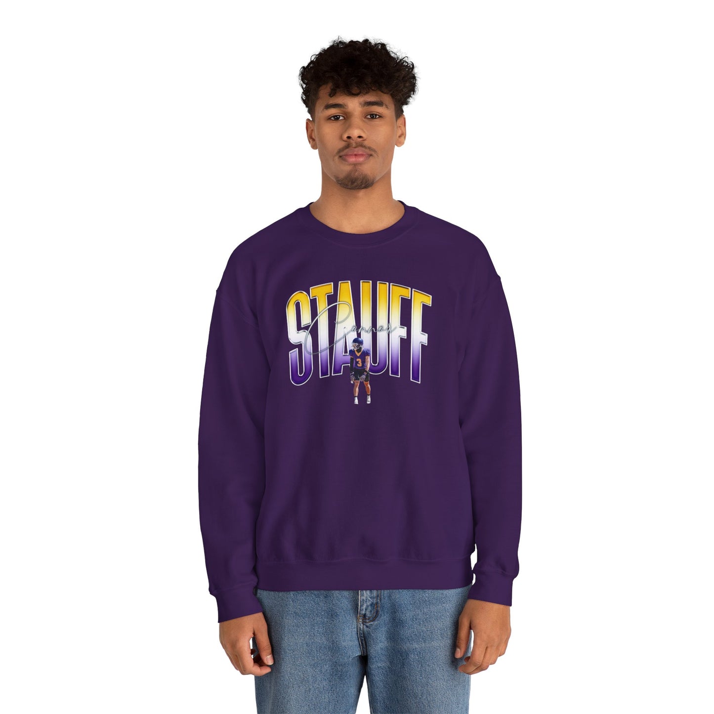 Connor Stauff Big Initials Colored Crewneck Sweatshirt