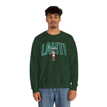 Sophie Lahti Curved Combo Colored Crewneck Sweatshirt
