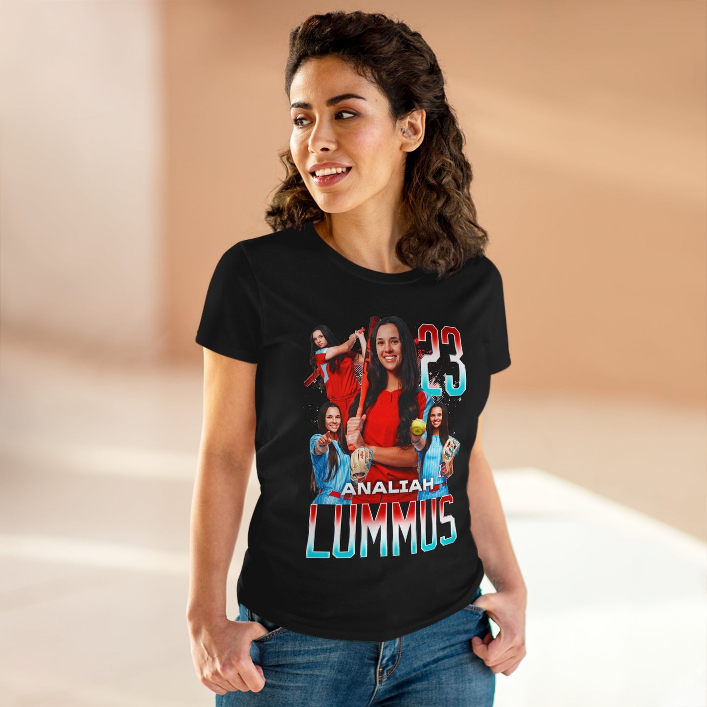 Analiah Lummus Name & Number Ombre Women's Tee