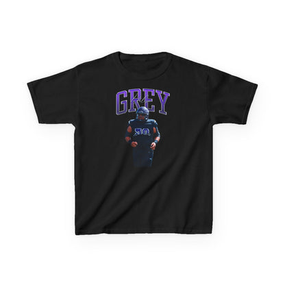 Uelese Grey Big Last Name Kids Tee