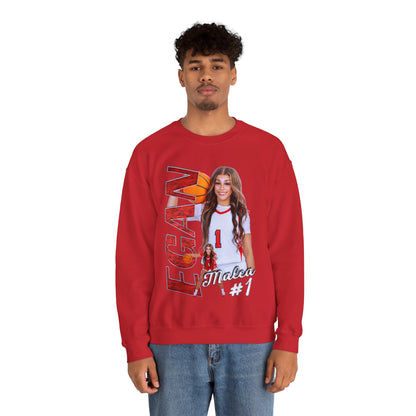 Malea Egan Vertical Name Crewneck Sweatshirt