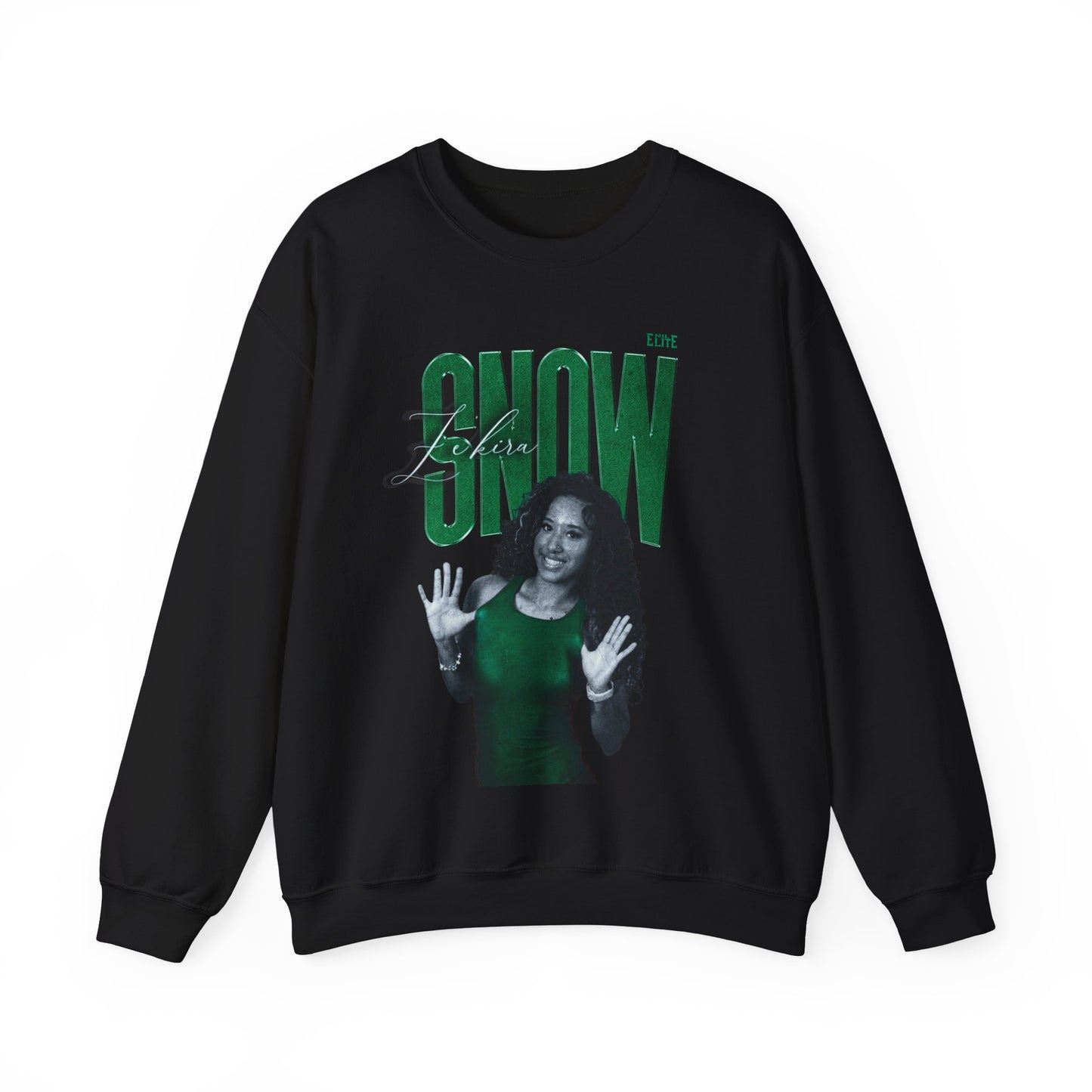 Ze'Kira Snow Faded Glory Crewneck Sweatshirt