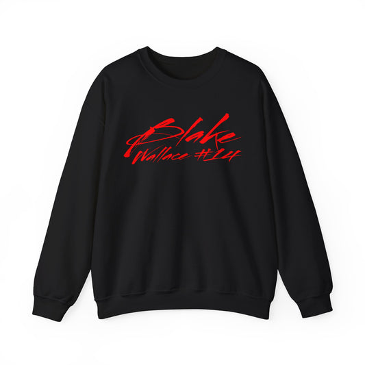 Blake Wallace Cursive Name & Number Crewneck Sweatshirt
