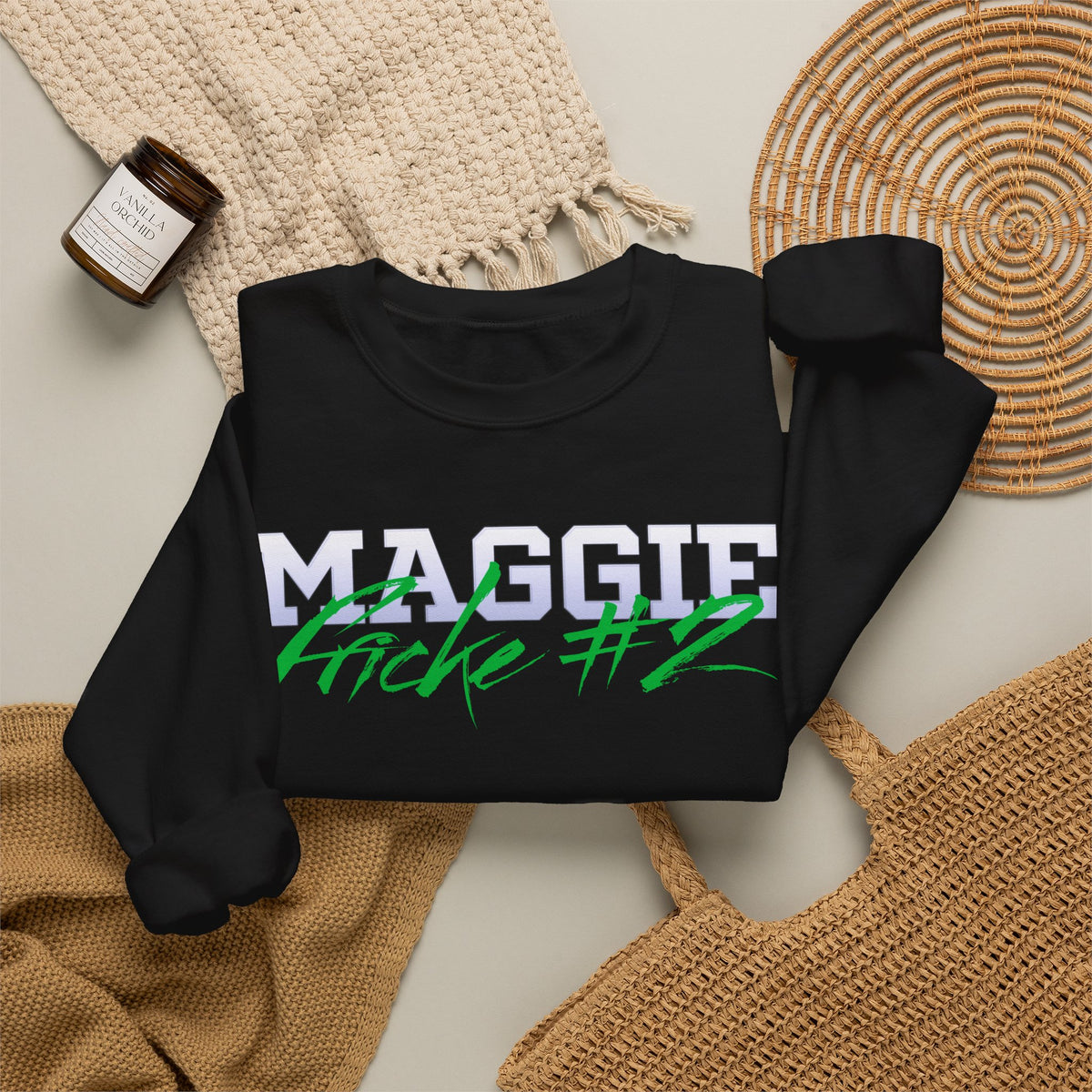 Maggie Fricke Cursive Name & Number Crewneck Sweatshirt