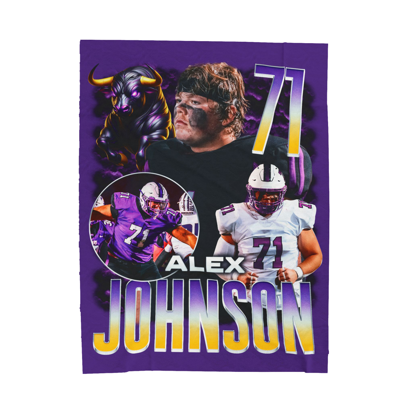 Alex Johnson 60"-80" Plush Blanket