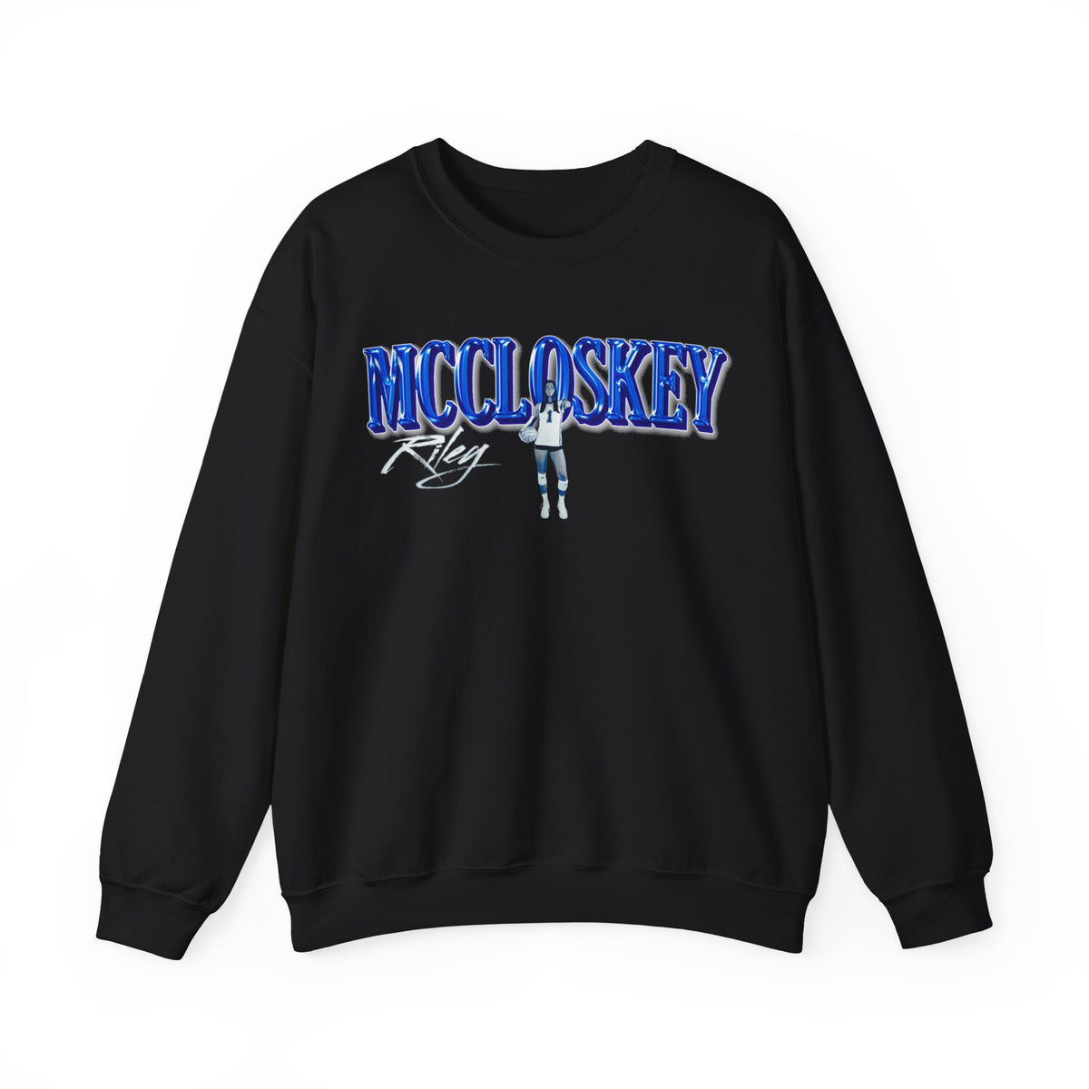 Riley McCloskey Curved Combo Colored Crewneck Sweatshirt