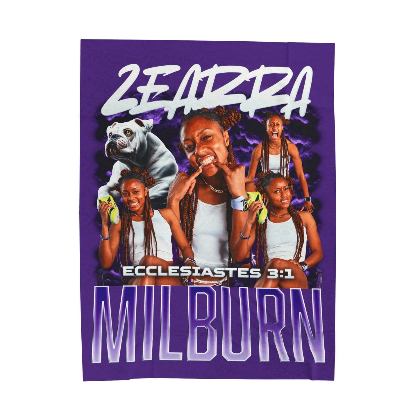 Zearra Milburn Team Mascot 60"-80" Plush Blanket