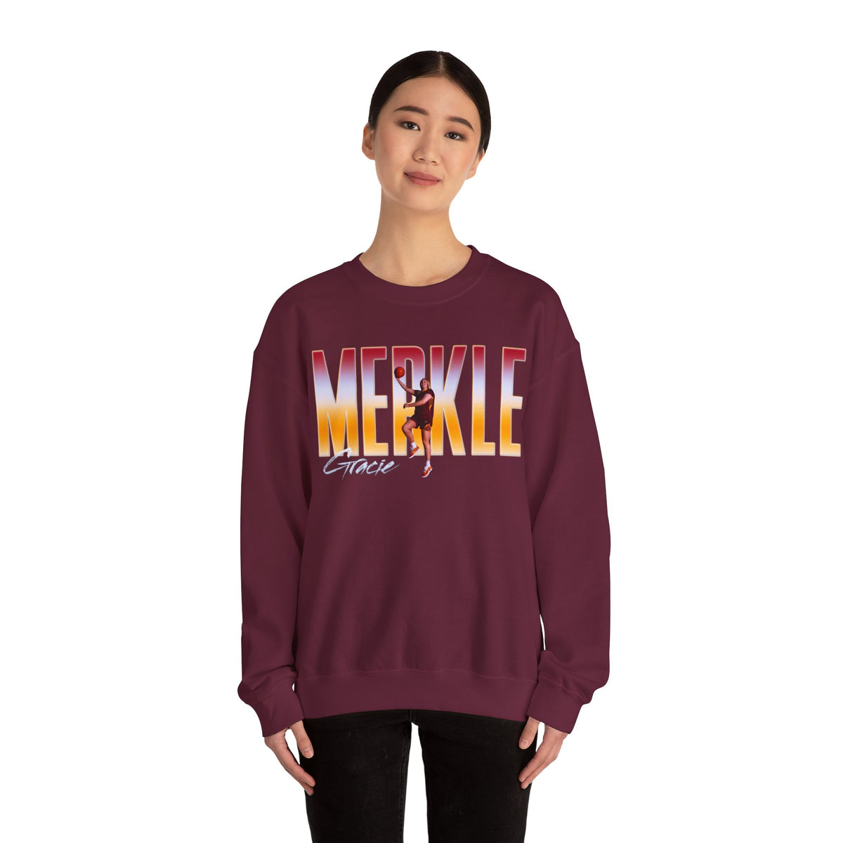 Gracie Merkle Big Last Name Crewneck Sweatshirt