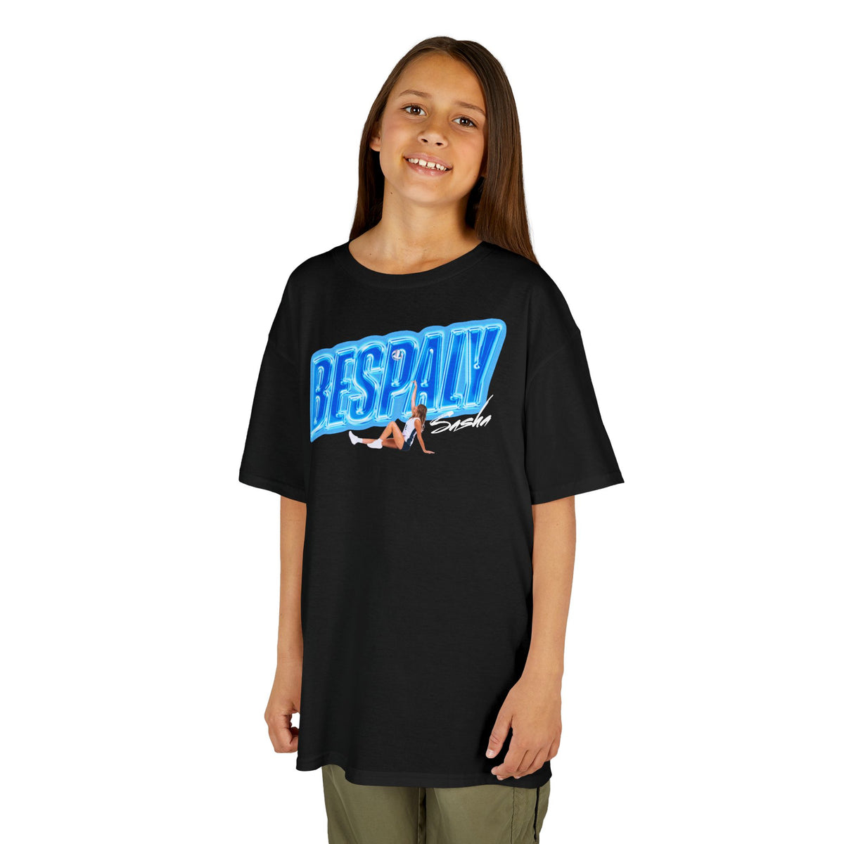 Sasha Bespaly Cursive Combo Colored Kids Tee