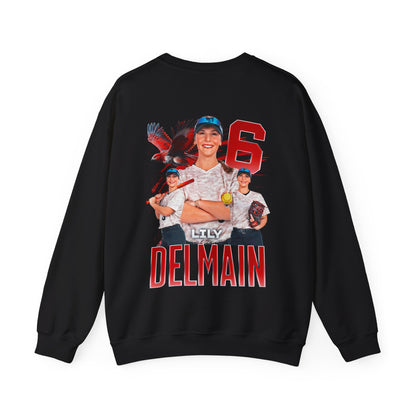 Lily Delmain Logo Front & Back Crewneck