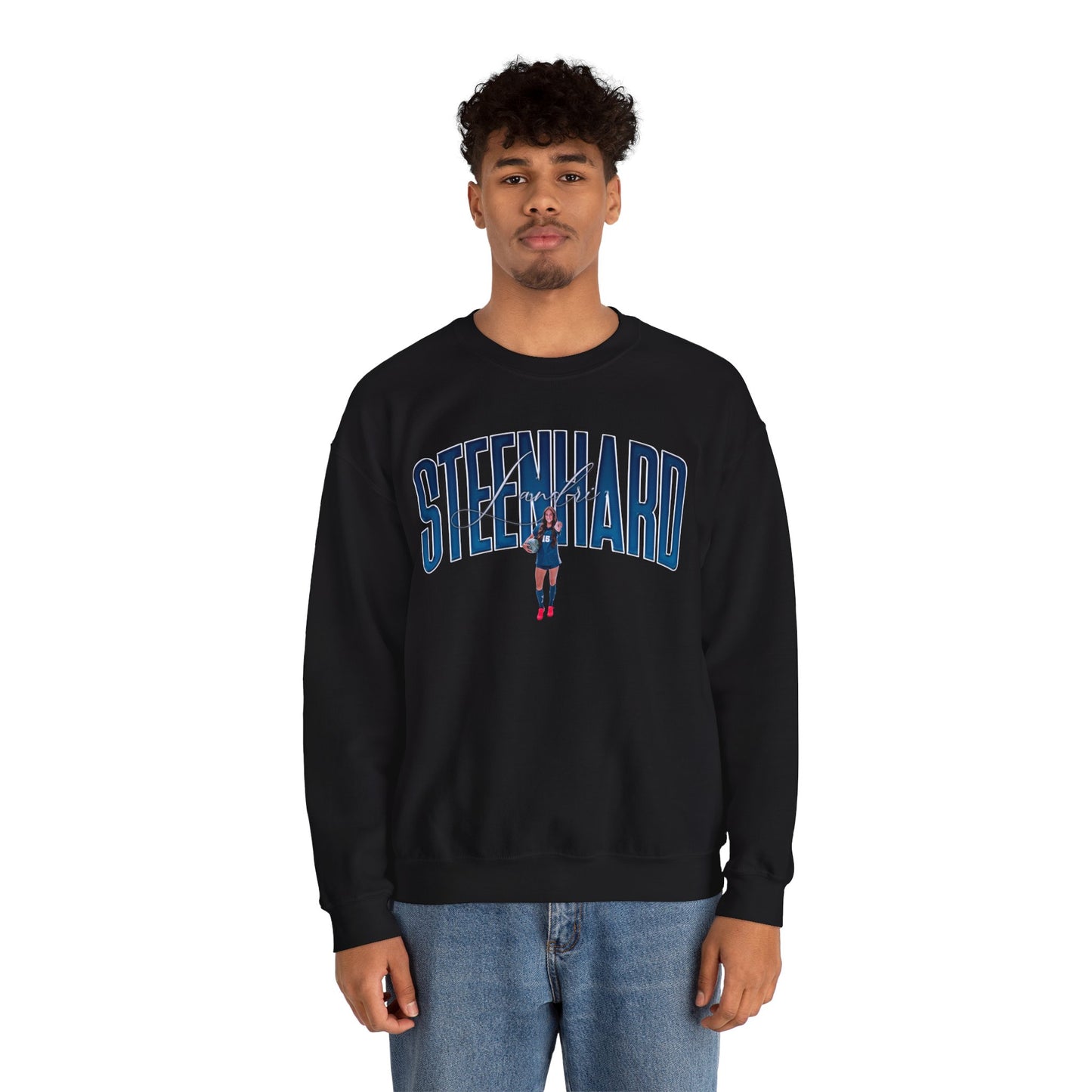 Landri Steenhard Curved Combo Colored Crewneck Sweatshirt