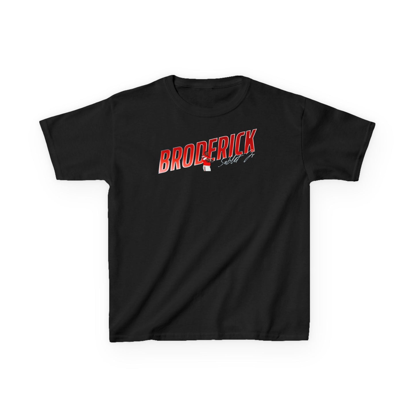 Broderick Sublet Jr. Cursive Combo Kids Tee