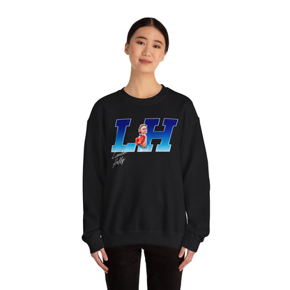 Landon Holly Big Initials Colored Crewneck Sweatshirt