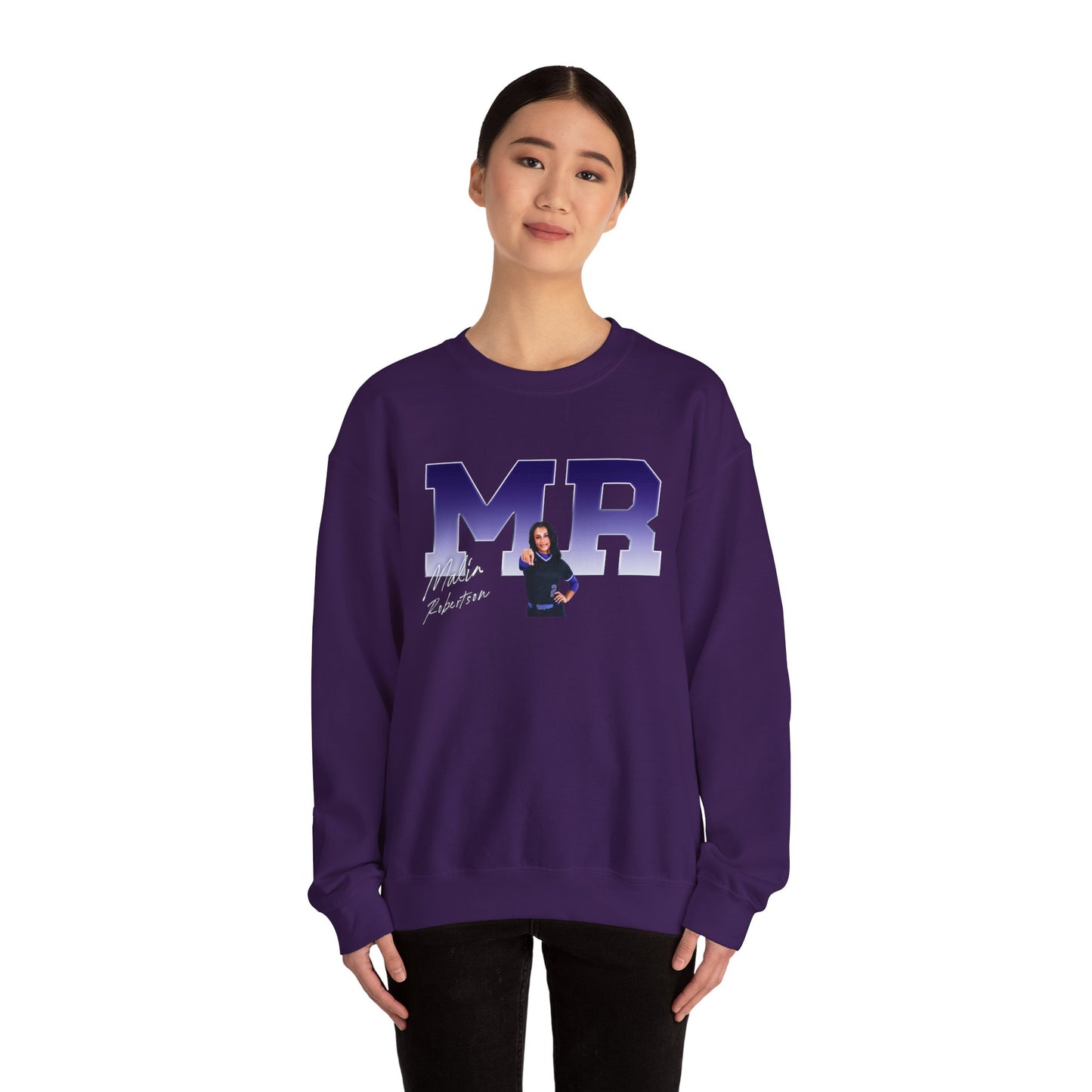 Malia Robertson Big Initials Crewneck Sweatshirt