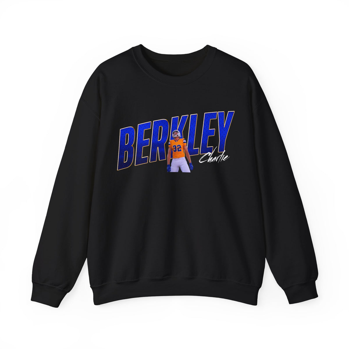 Charlie Berkley Cursive Combo Colored Crewneck Sweatshirt