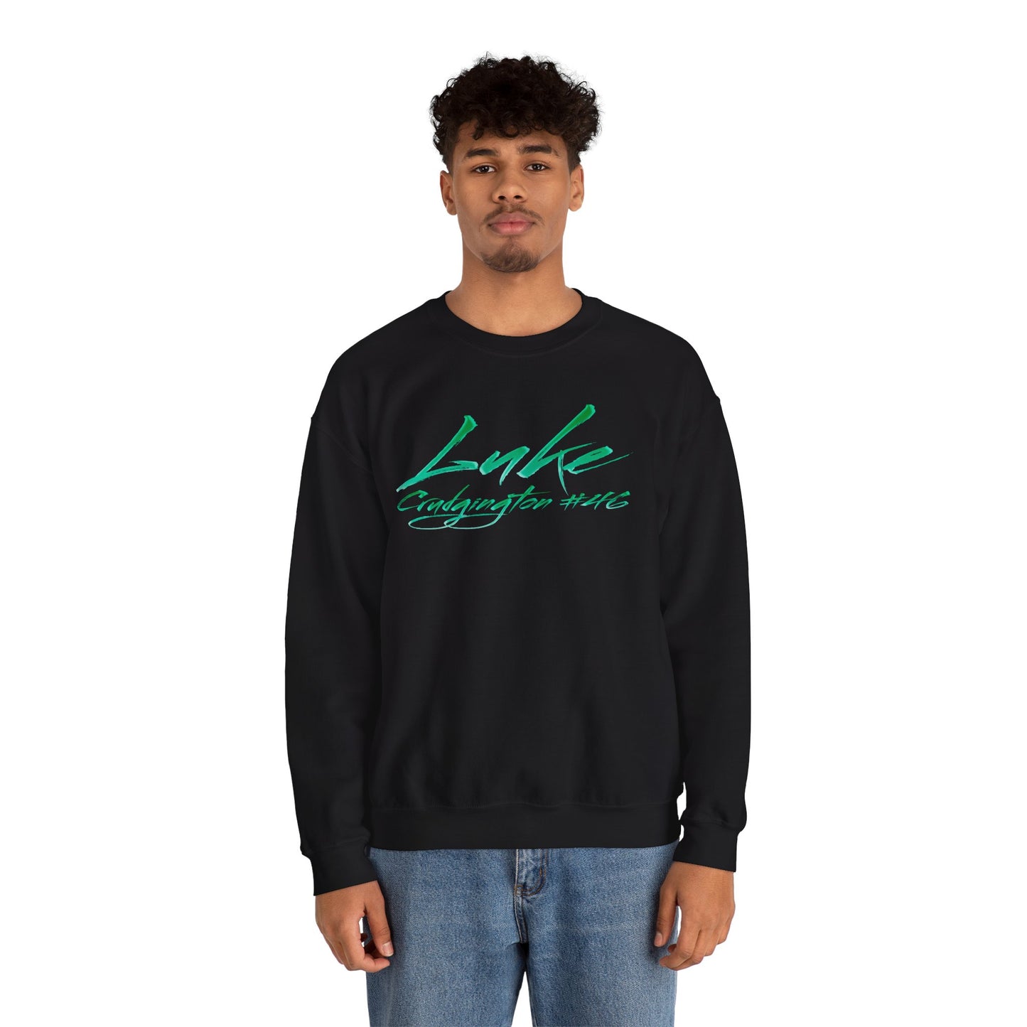 Luke Crudgington Cursive Name & Number Crewneck Sweatshirt