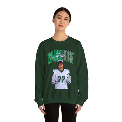 Jacob Saurbeck Curved Combo Colored Crewneck Sweatshirt