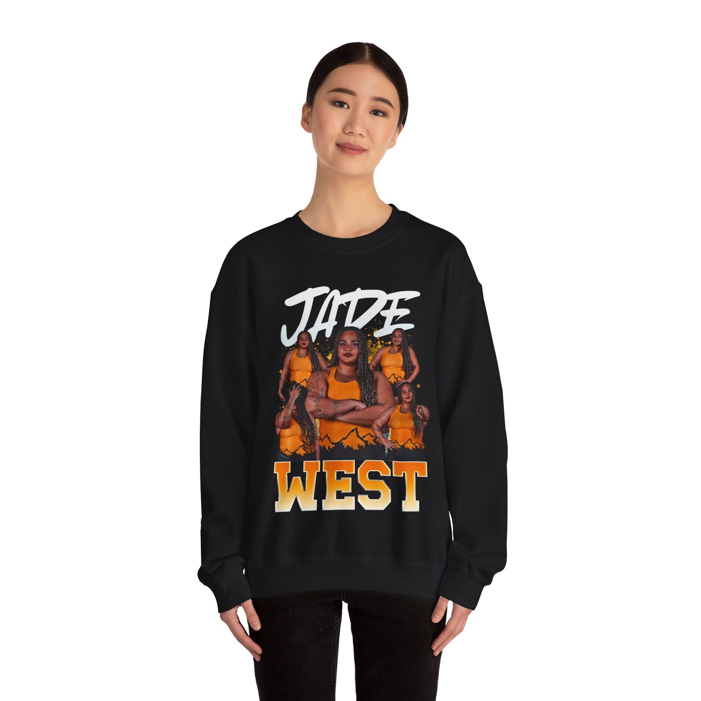 Jade West Colored & White Combo Crewneck Sweatshirt