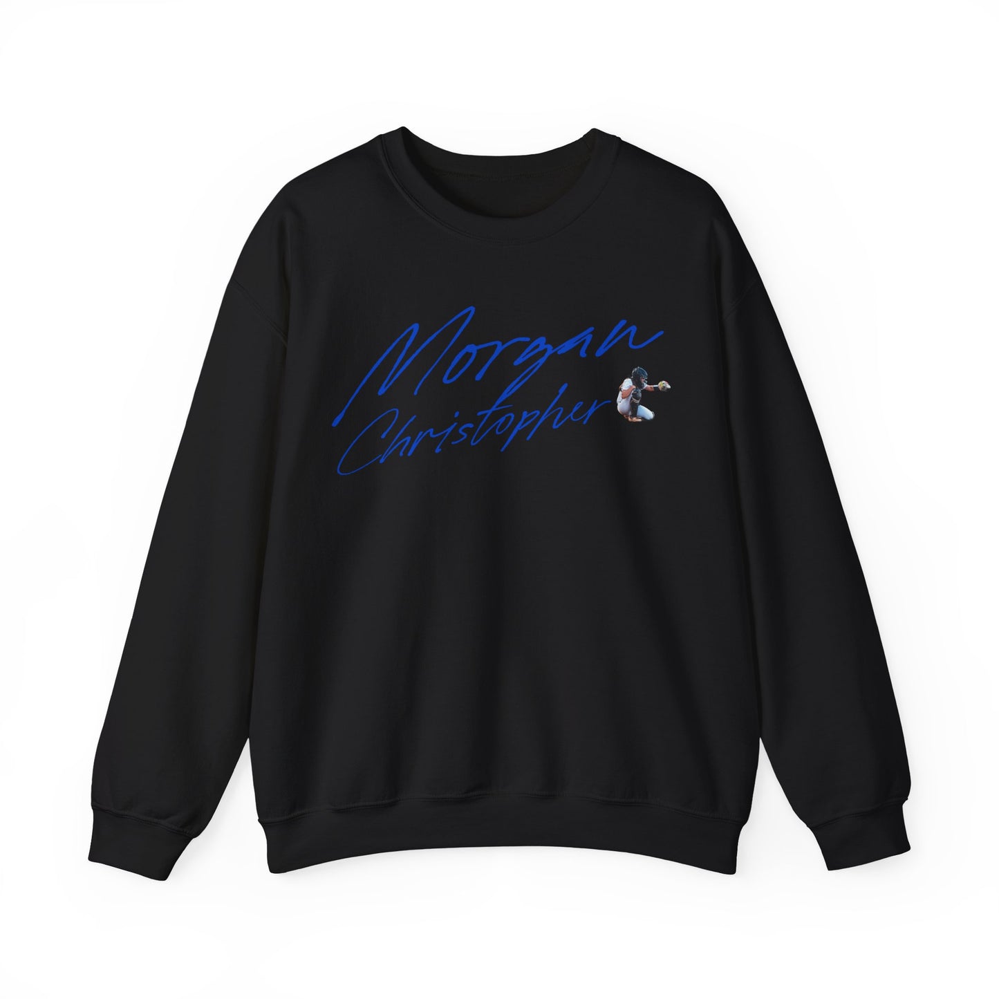 Morgan Christopher Cursive Crewneck Sweatshirt