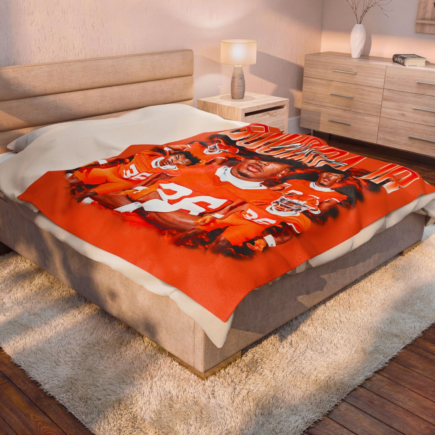 Marcus Bourda Jr. 60"-80" Plush Blanket