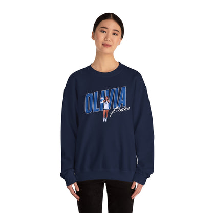 Olivia Burns Cursive Combo Colored Crewneck Sweatshirt