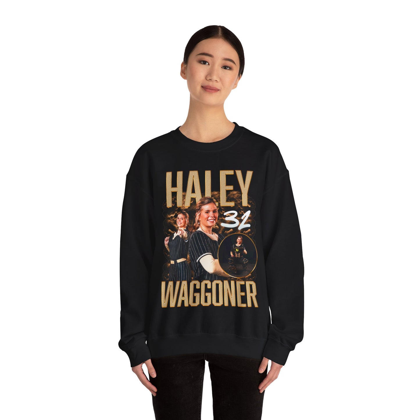 Haley Waggoner Single Color Combo Crewneck Sweatshirt
