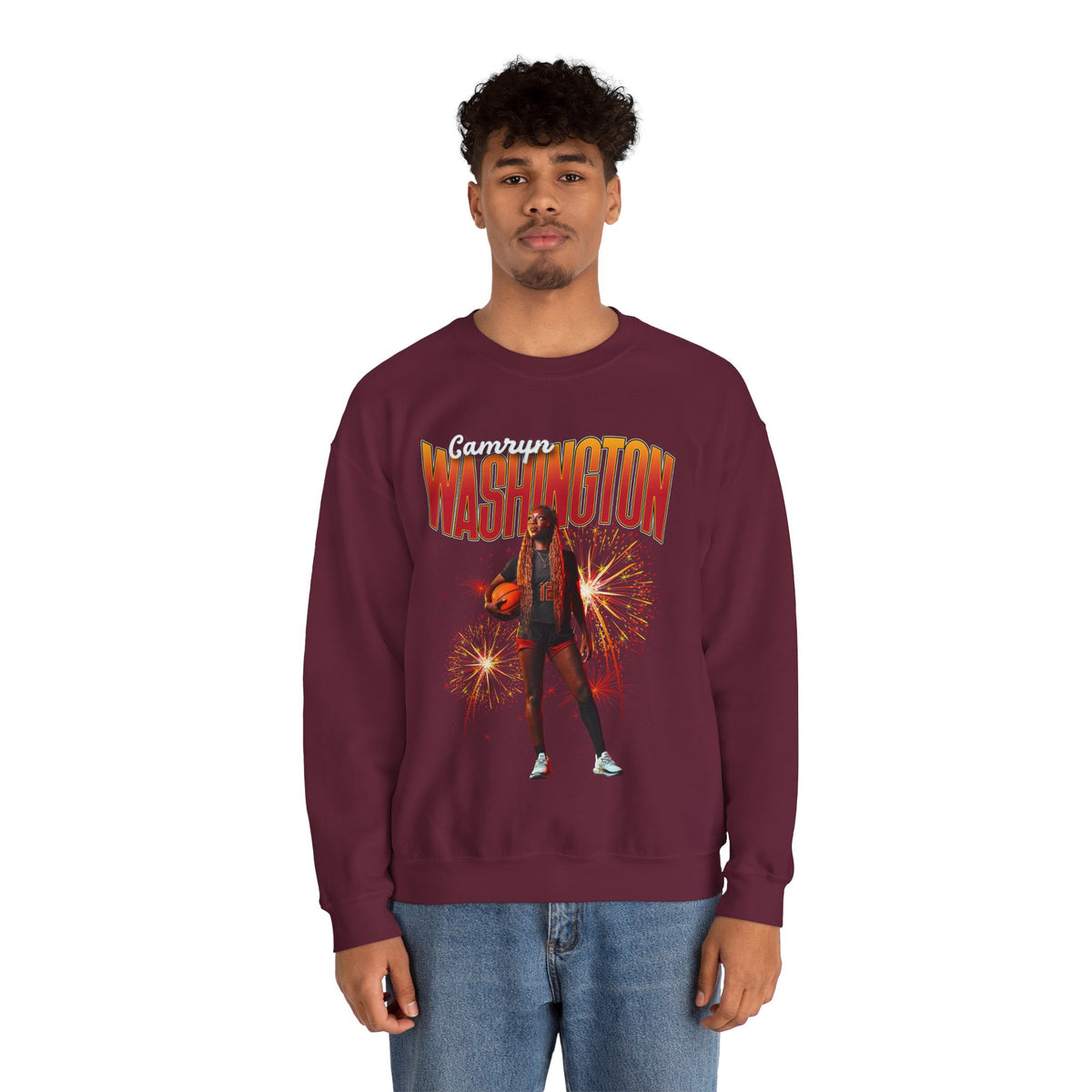 Camryn Washington Athlete Glory Crewneck Sweatshirt