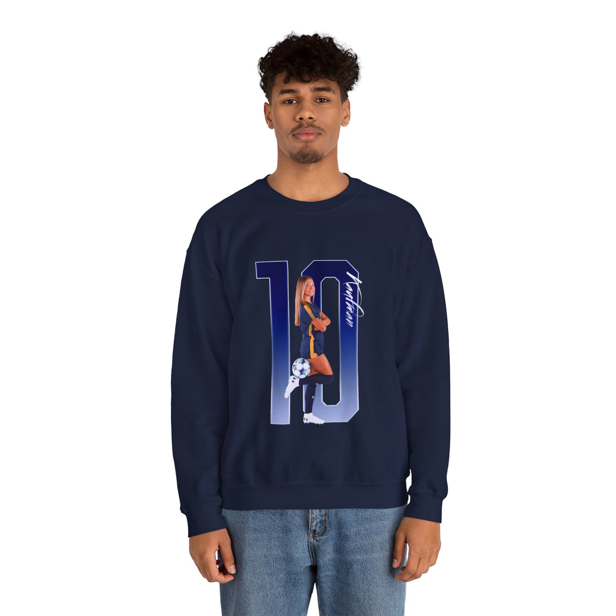 Summer Kaufman Player Icon Number Crewneck Sweatshirt