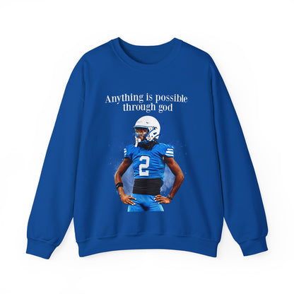 Anthony Deline Featured Quote Crewneck Sweatshirt