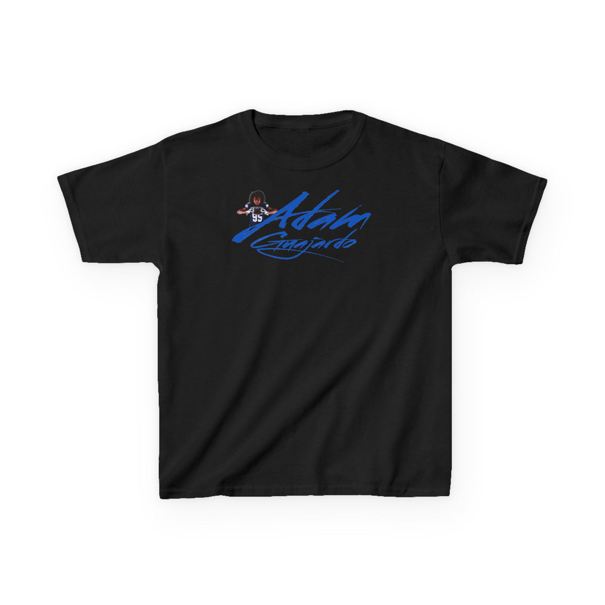 Adam Guajardo Cursive Name & Number Kids Tee