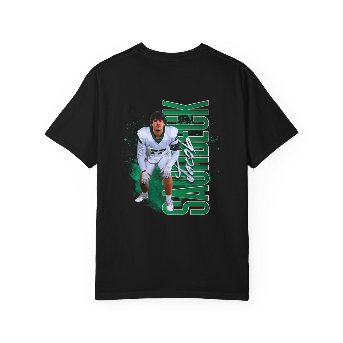 Jacob Saurbeck Logo Front & Back Premium Tee
