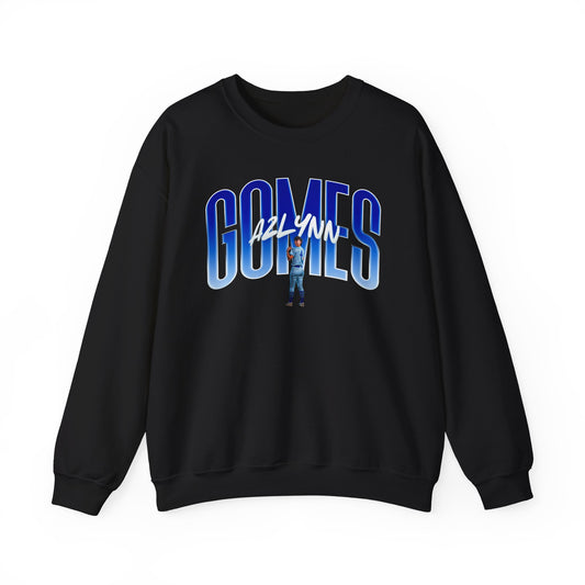 Azlynn Gomes Curved Combo Colored Crewneck Sweatshirt
