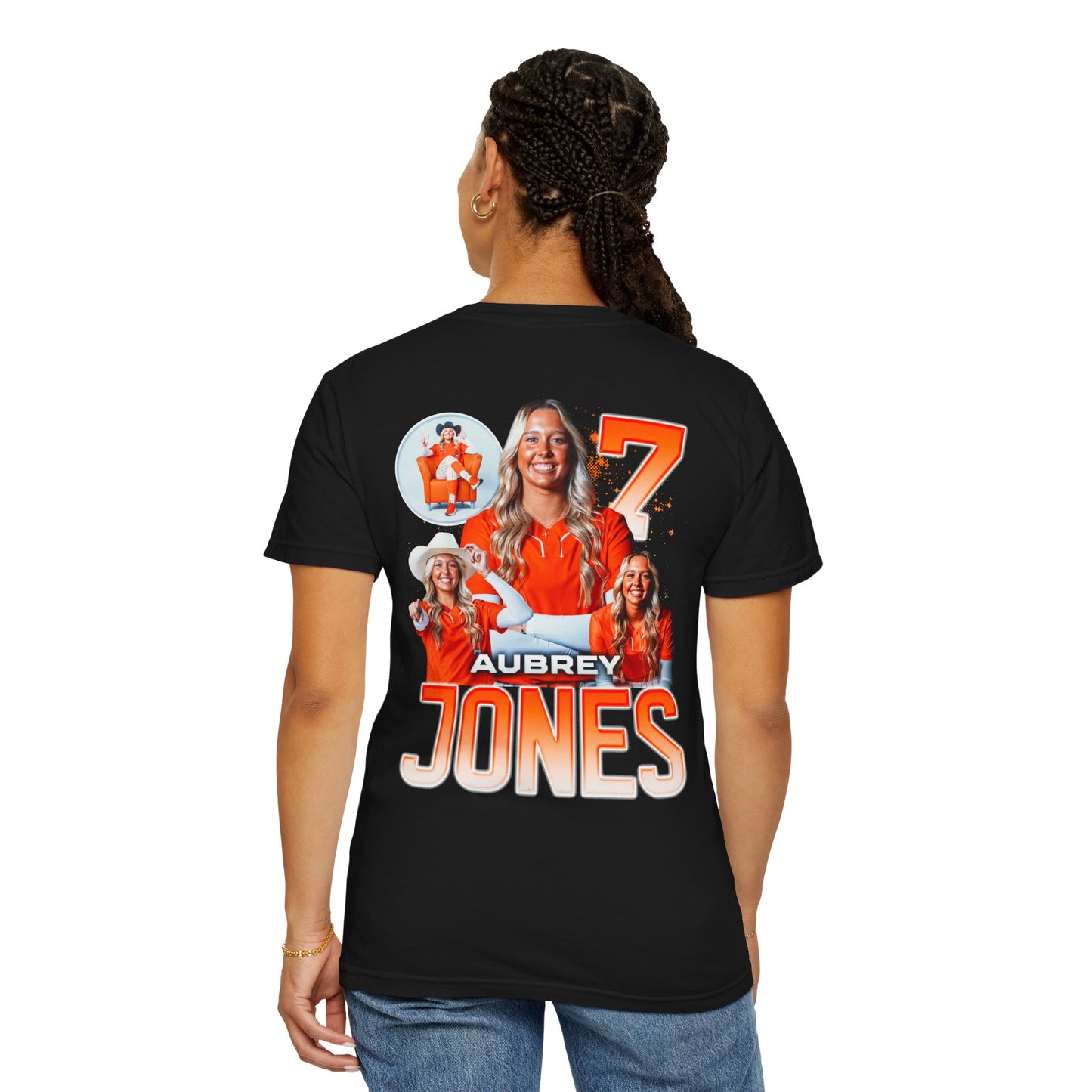 Aubrey Jones Logo Front & Back Premium Tee