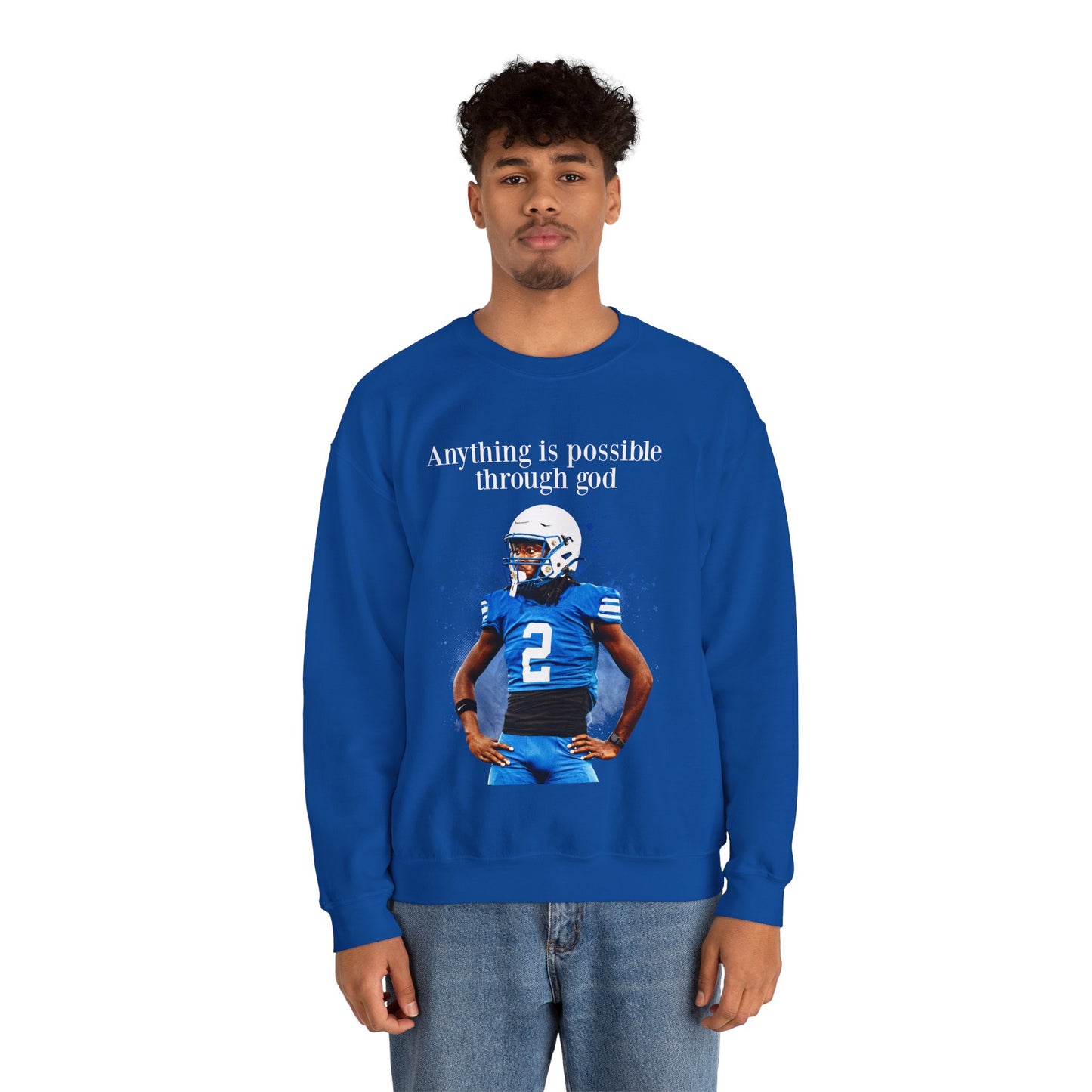Anthony Deline Featured Quote Crewneck Sweatshirt
