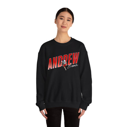 Andrew Brown Cursive Color Combo Crewneck Sweatshirt