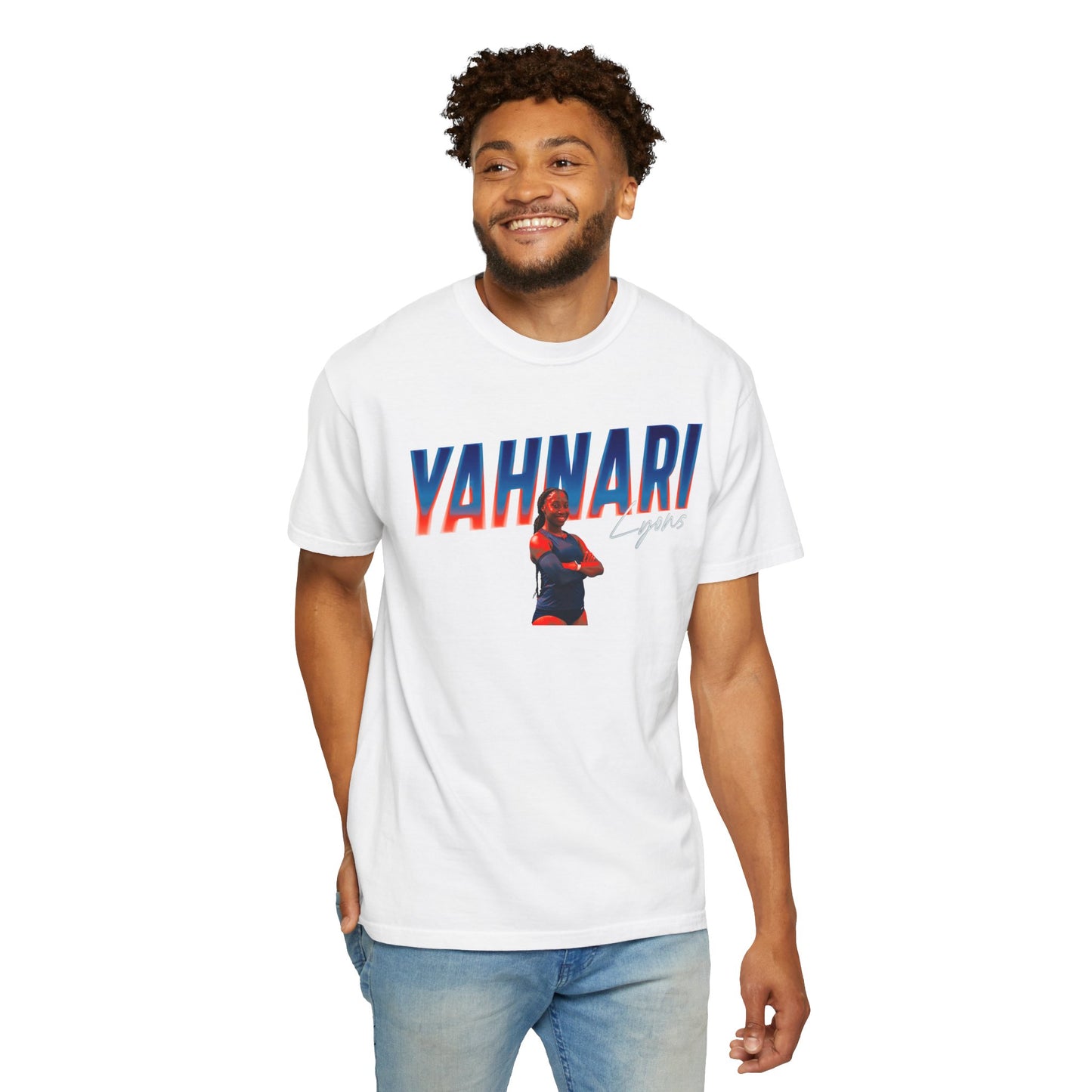 Yahnari Lyons Cursive Combo Colored Premium Tee