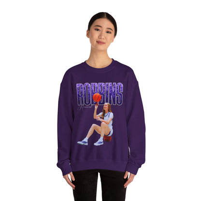 Hannah Robbins Curved Combo Colored Crewneck Sweatshirt