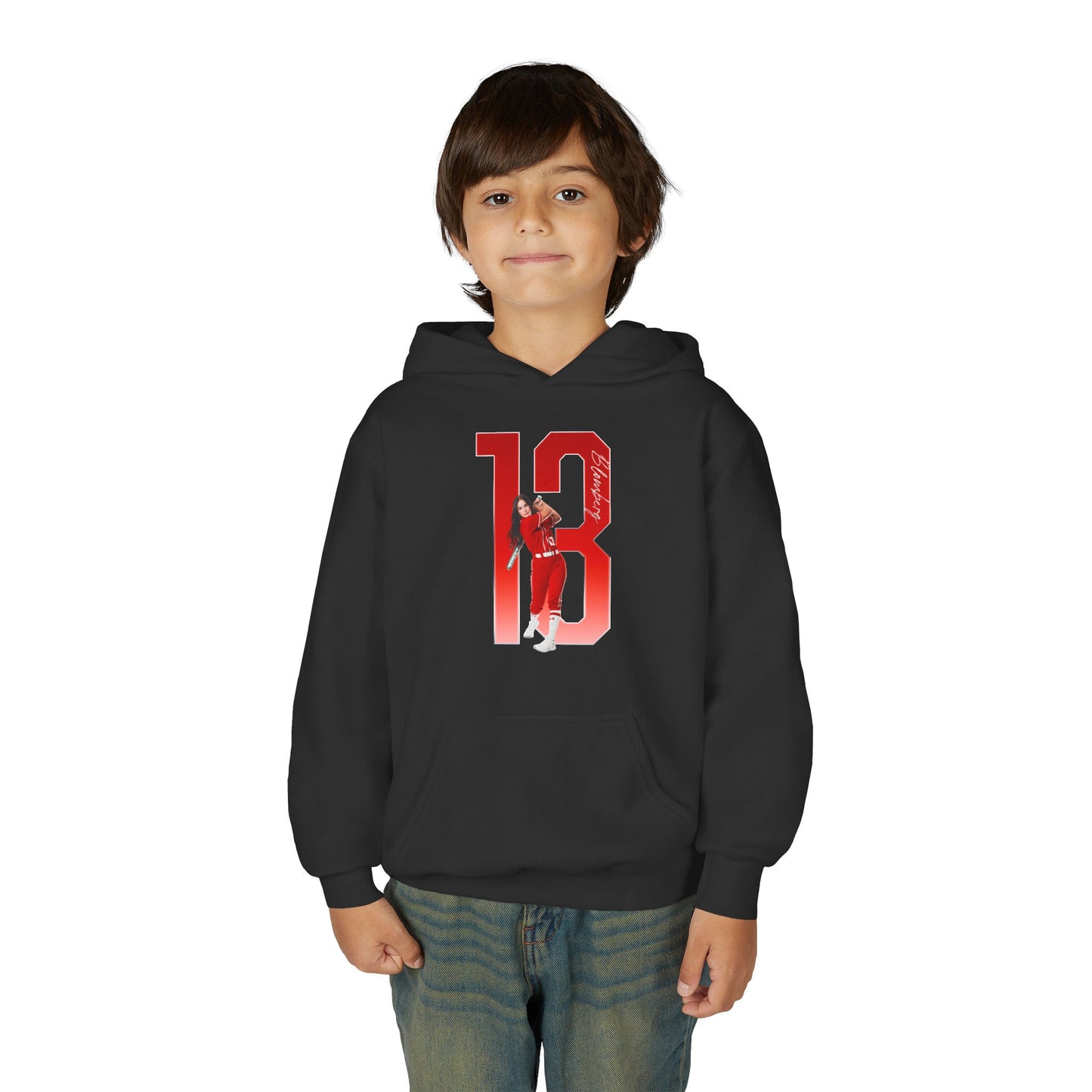 Addison Blomberg Player Icon Number Kids Hoodie