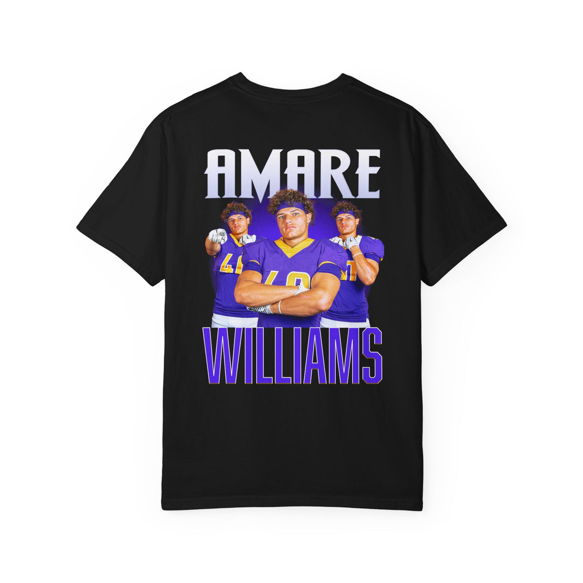 Amare Williams Logo Front & Back Premium Tee
